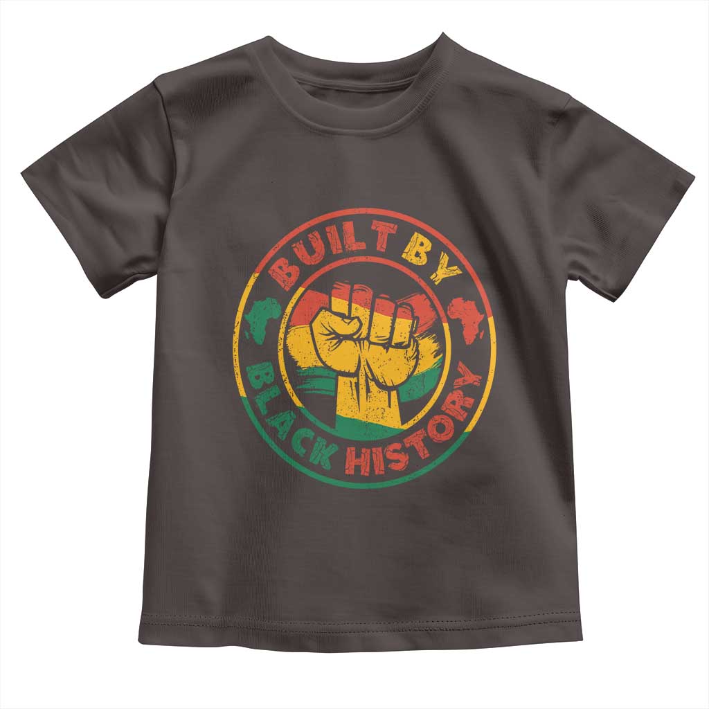 Built By Black History Baby Shirt African American Pride Raised Fist