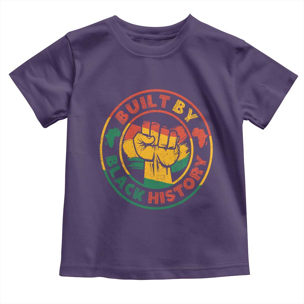Built By Black History Baby Shirt African American Pride Raised Fist