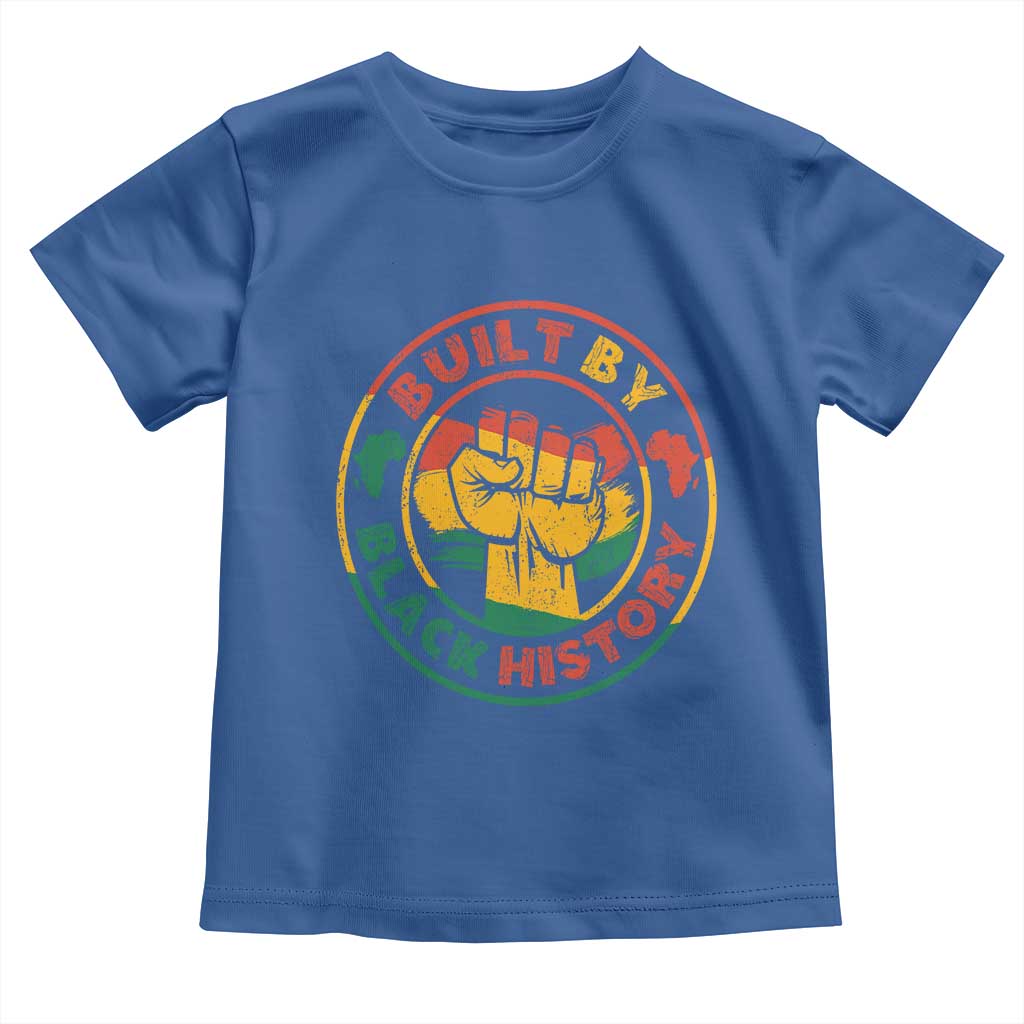 Built By Black History Baby Shirt African American Pride Raised Fist
