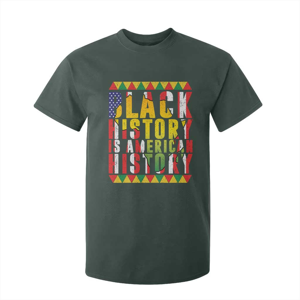 Black History is American History T Shirt For Kid Patriotic African Pride