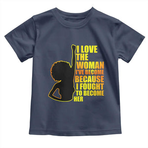 Afro Black Pride Baby Shirt I Love The Woman I've Become Melanin Silhouette