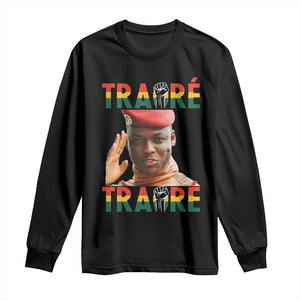 Traoré 2025 Revolution Long Sleeve Shirt Burkina Faso President
