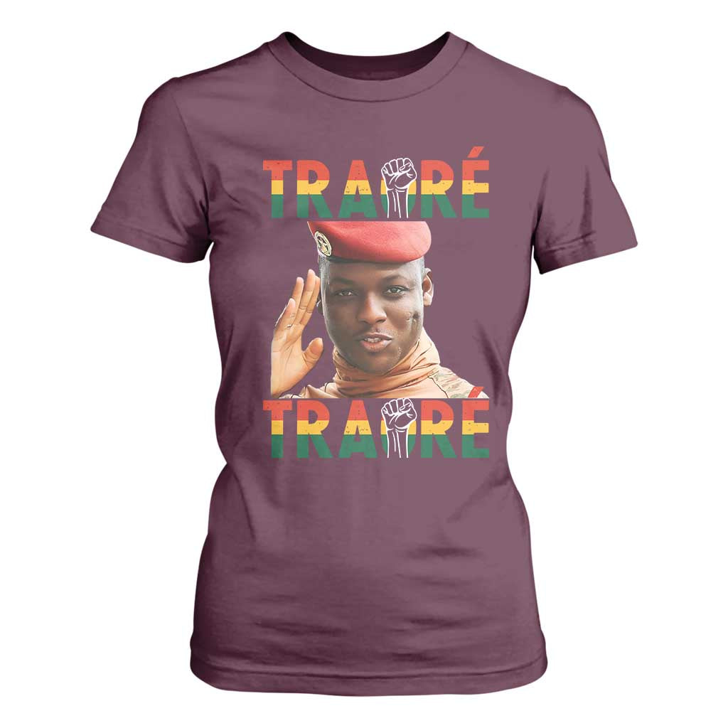 Traoré 2025 Revolution T Shirt For Women Burkina Faso President