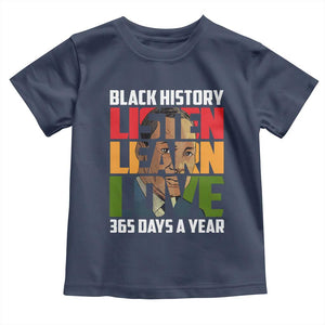 Black History Month Baby Shirt Listen Learn Love 365 Days A Year MLK Martin Luther King