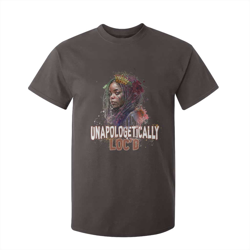 Black Locs Girl T Shirt For Kid Unapologetically Locd Hair Melanin Queen