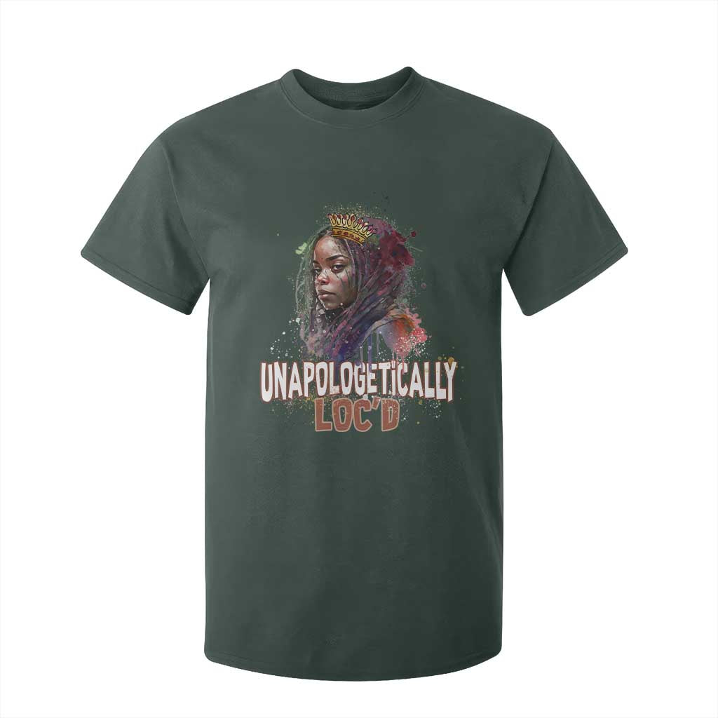 Black Locs Girl T Shirt For Kid Unapologetically Locd Hair Melanin Queen