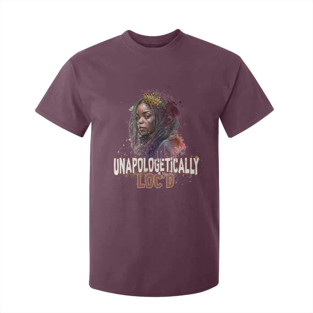 Black Locs Girl T Shirt For Kid Unapologetically Locd Hair Melanin Queen