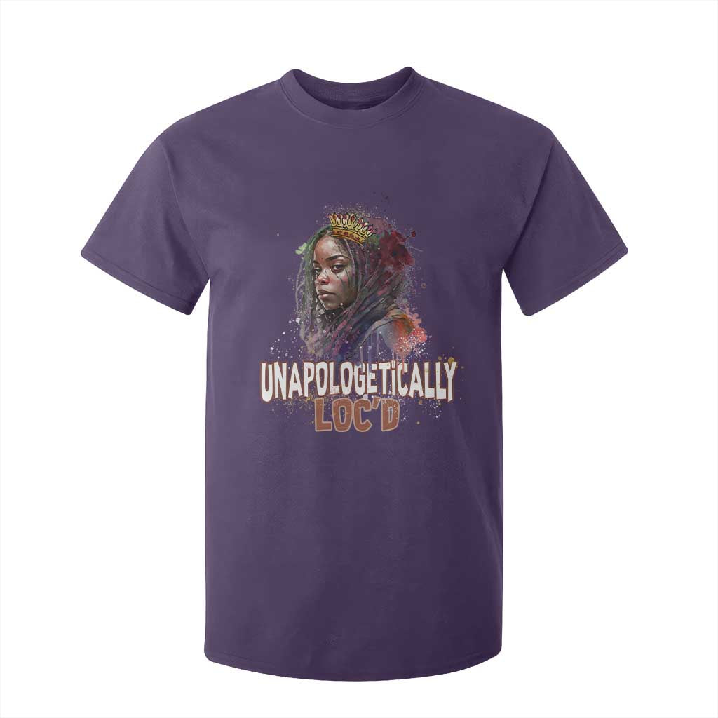 Black Locs Girl T Shirt For Kid Unapologetically Locd Hair Melanin Queen