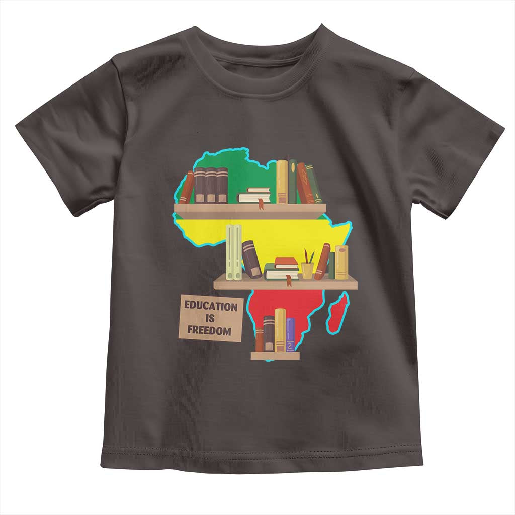 Education Is Freedom Baby Shirt Teach Black History Educated African American