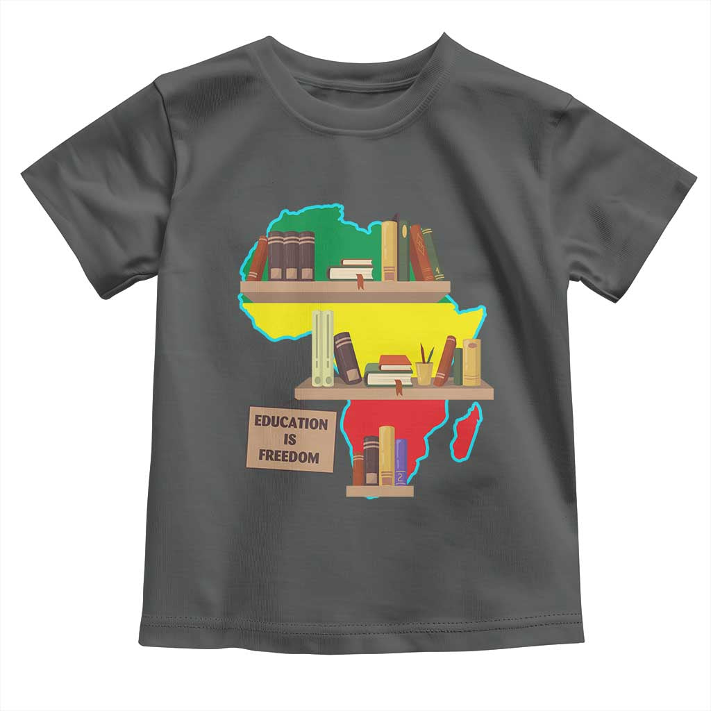 Education Is Freedom Baby Shirt Teach Black History Educated African American