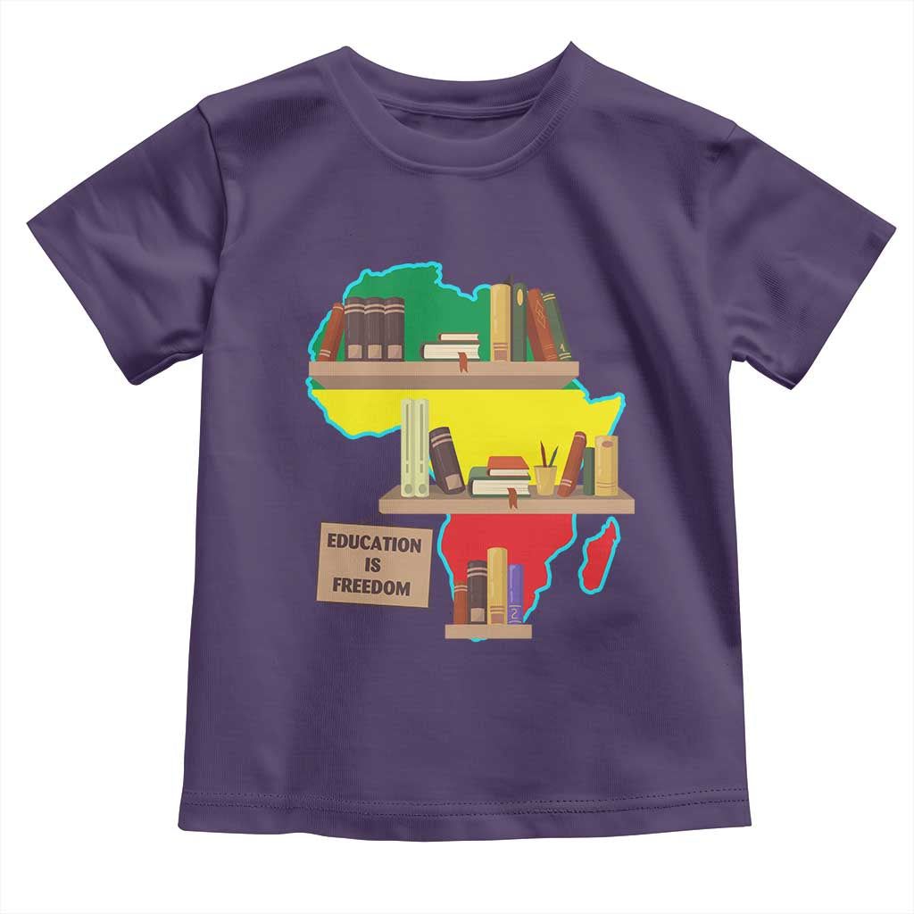 Education Is Freedom Baby Shirt Teach Black History Educated African American