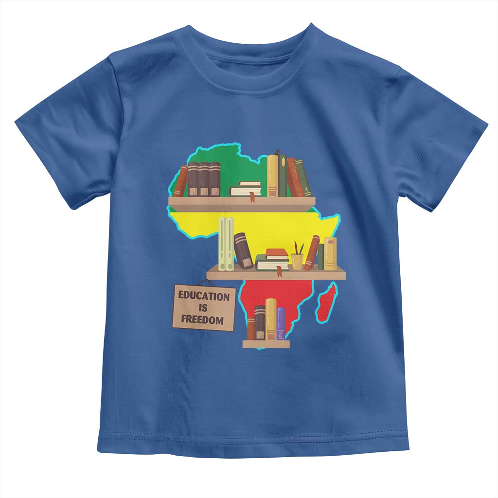 Education Is Freedom Baby Shirt Teach Black History Educated African American