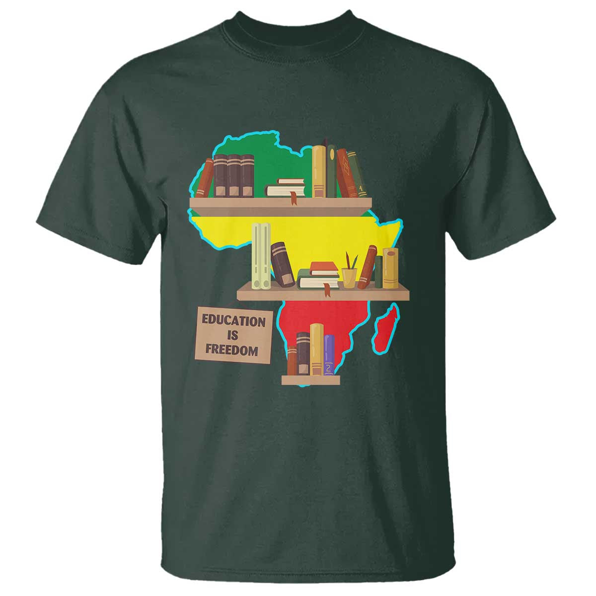 Education Is Freedom T Shirt Teach Black History Educated African American