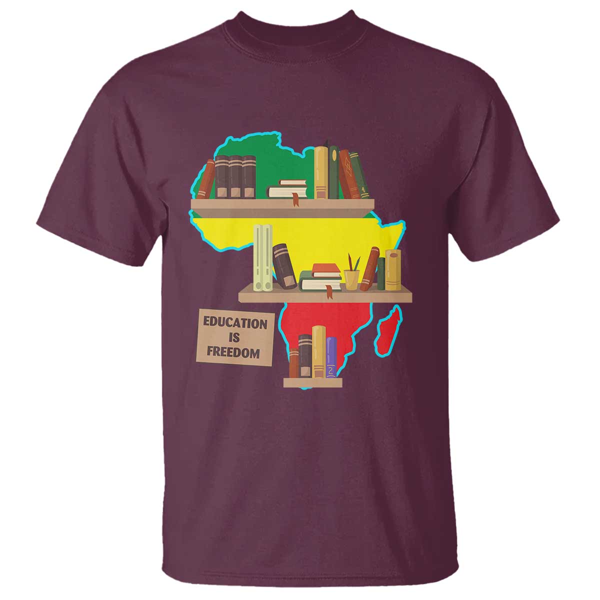Education Is Freedom T Shirt Teach Black History Educated African American