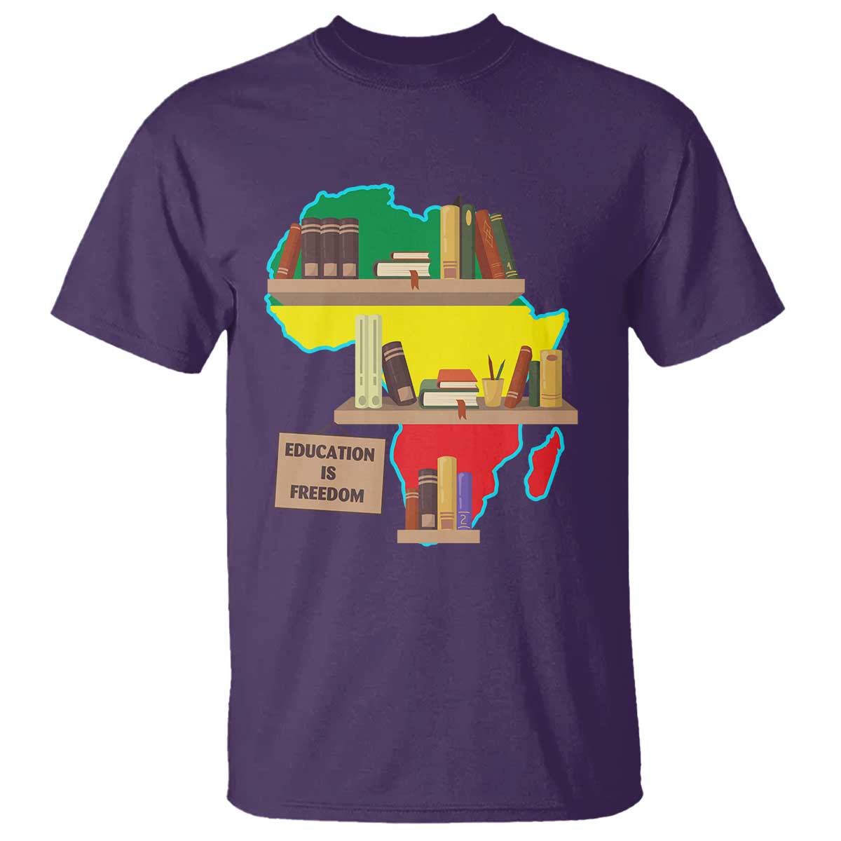 Education Is Freedom T Shirt Teach Black History Educated African American