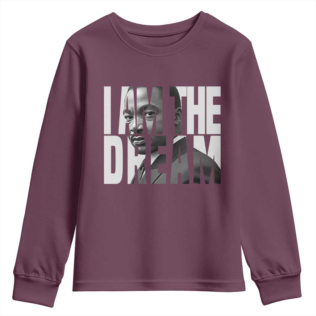 MLK Inspirational I Am The Dream Youth Sweatshirt Martin Luther King Black King Power Black History Month