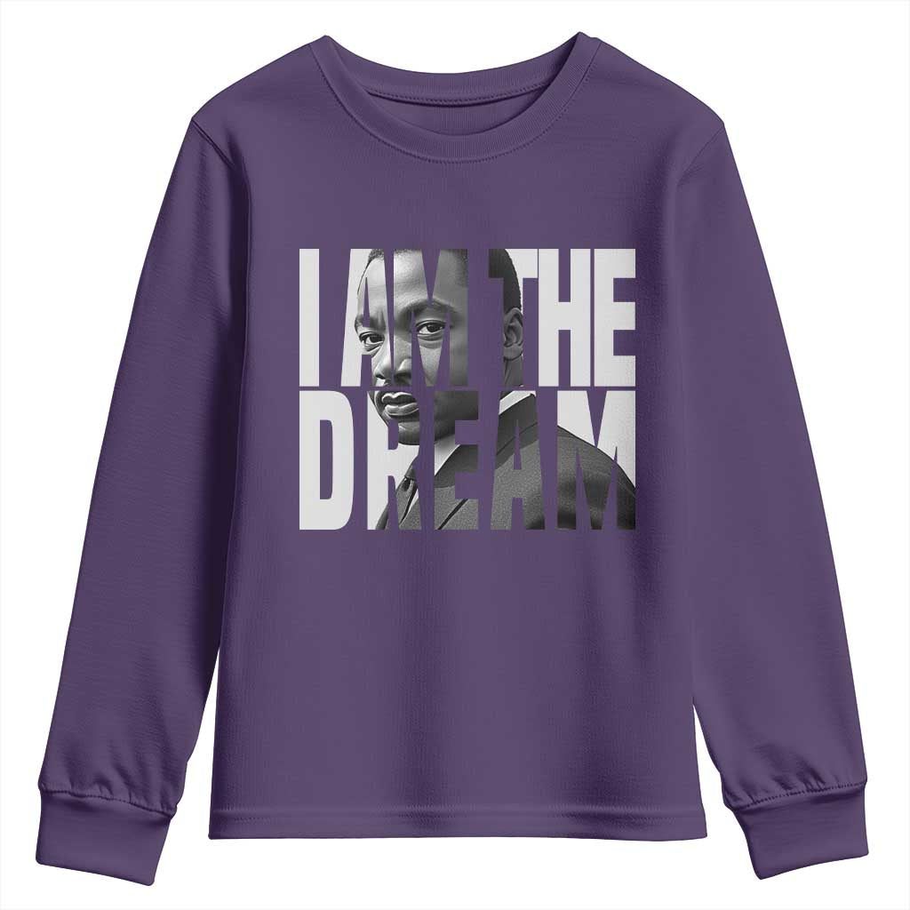 MLK Inspirational I Am The Dream Youth Sweatshirt Martin Luther King Black King Power Black History Month