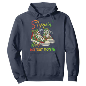 Stepping Into Black History Month Hoodie Black Pride Sneakers