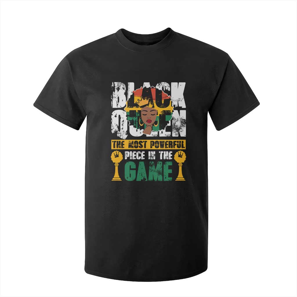 Black Queen T Shirt For Kid The Most Powerful Piece In The Game Afro Melanin