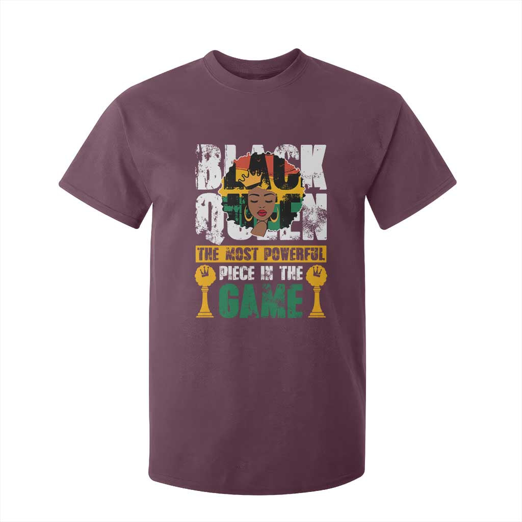 Black Queen T Shirt For Kid The Most Powerful Piece In The Game Afro Melanin