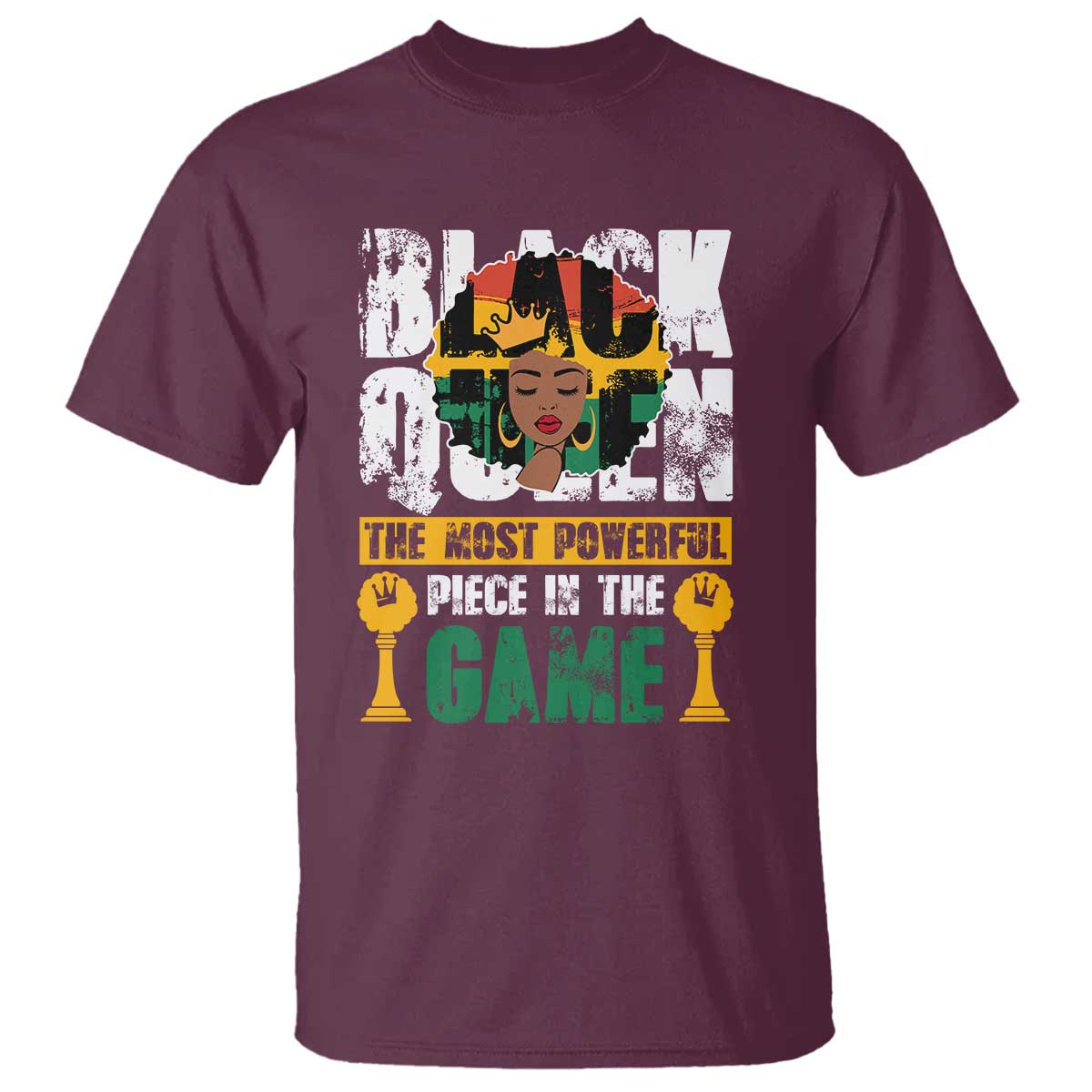 Black Queen T Shirt The Most Powerful Piece In The Game Afro Melanin