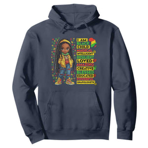 I Am Black Child Locd Girl Hoodie African Pride Black History Month