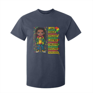 I Am Black Child Locd Boy T Shirt For Kid African Pride Black History Month
