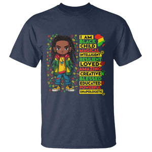 I Am Black Child Locd Boy T Shirt African Pride Black History Month