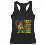 I Am Black Child Afro Girl Racerback Tank Top African American Pride Black History Month