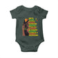 I Am Black Woman With Locd Baby Onesie African Pride Black History Month