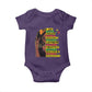 I Am Black Woman With Locd Baby Onesie African Pride Black History Month