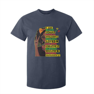 I Am Black Woman With Locd T Shirt For Kid African Pride Black History Month