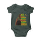 I Am Black Man With Locd Baby Onesie Cool African Pride Black History Month