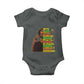 I Am Black Man With Locd Baby Onesie Cool African Pride Black History Month