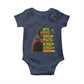 I Am Black Man With Locd Baby Onesie Cool African Pride Black History Month