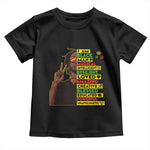 I Am Black Man With Locd Toddler T Shirt Cool African Pride Black History Month