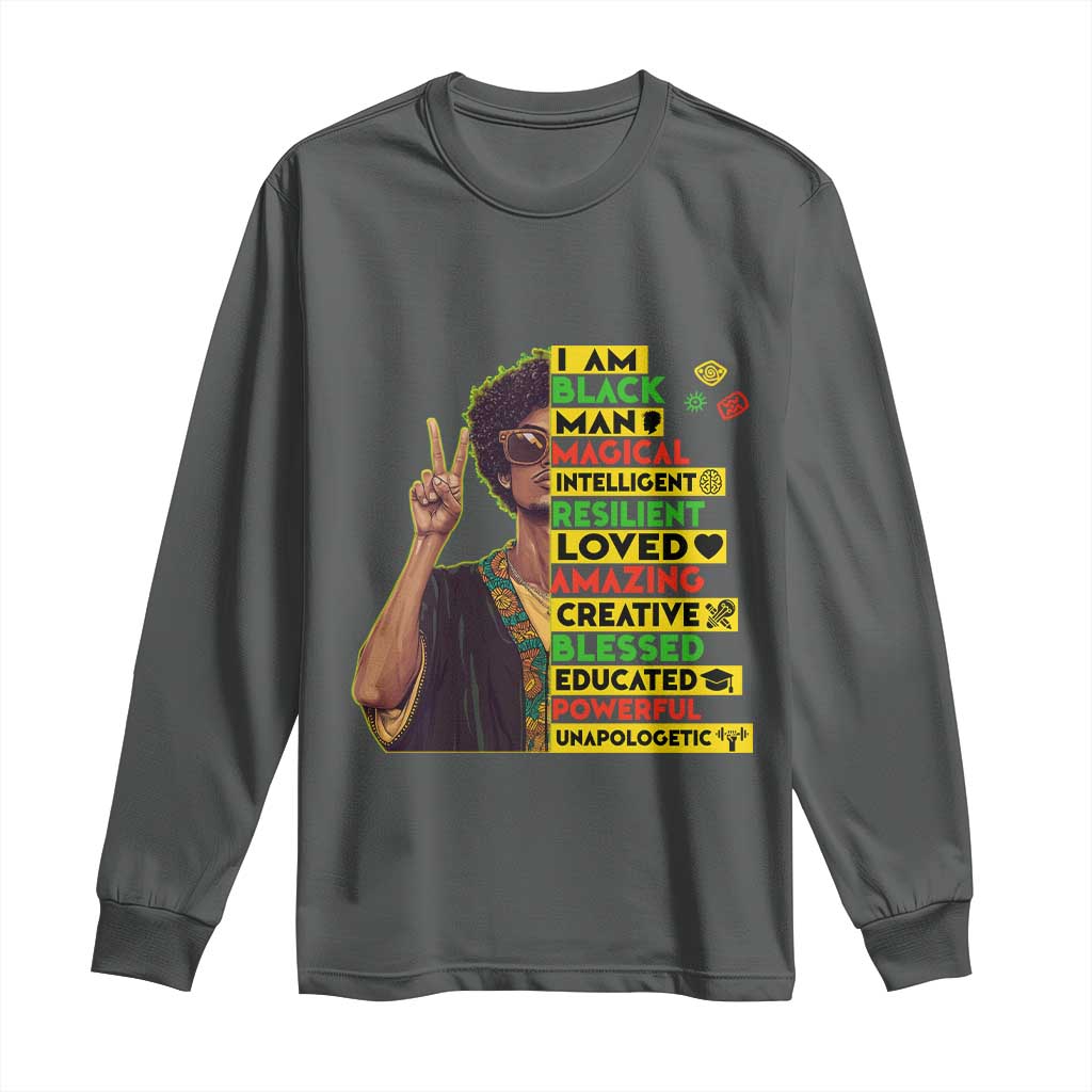 I Am Black Woman Afro Long Sleeve Shirt African American Pride Black History Month