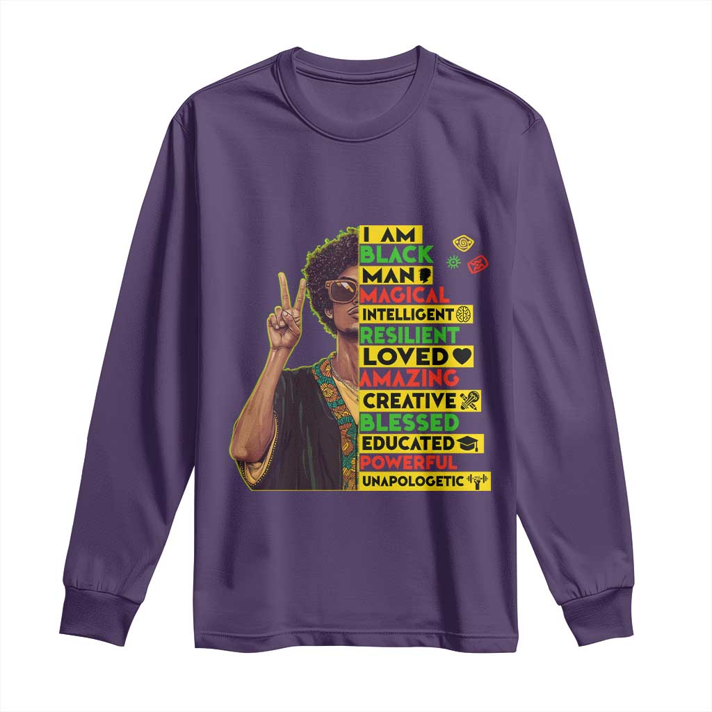 I Am Black Woman Afro Long Sleeve Shirt African American Pride Black History Month
