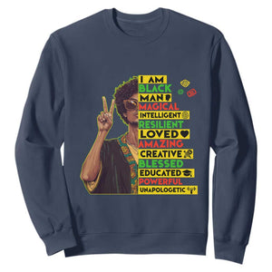 I Am Black Woman Afro Sweatshirt African American Pride Black History Month