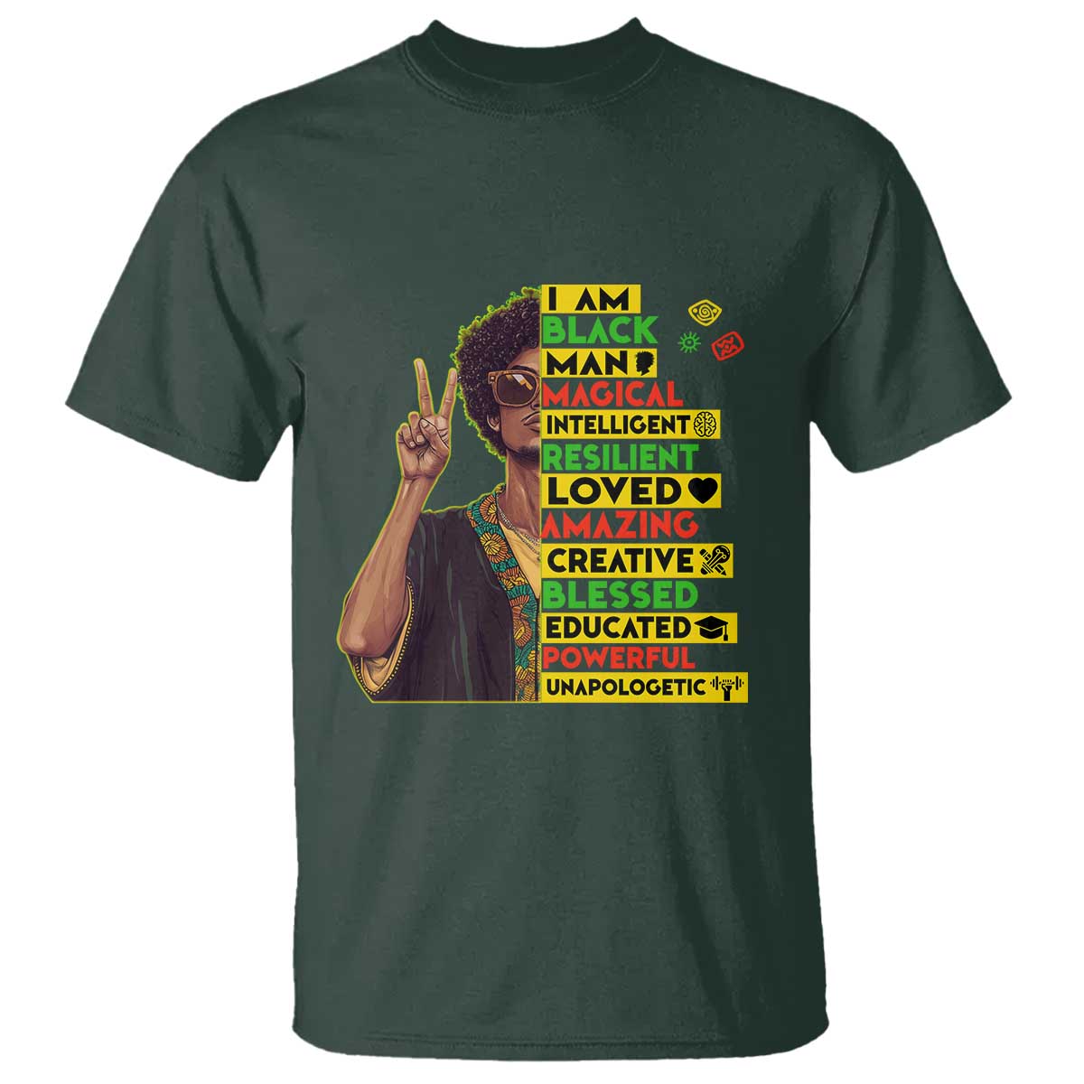 I Am Black Woman Afro T Shirt African American Pride Black History Month