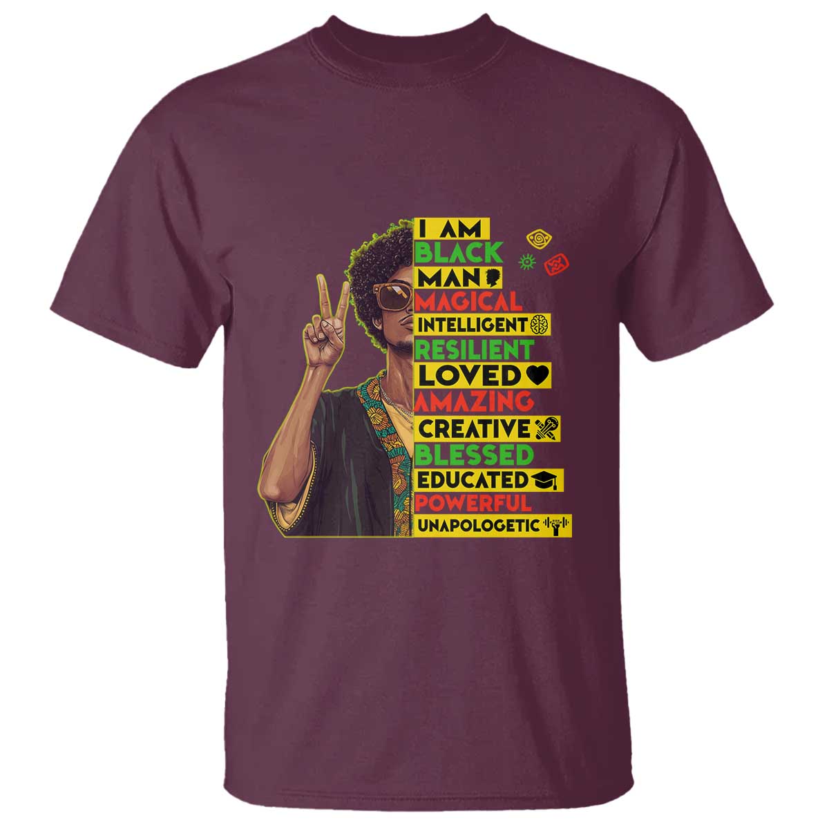 I Am Black Woman Afro T Shirt African American Pride Black History Month