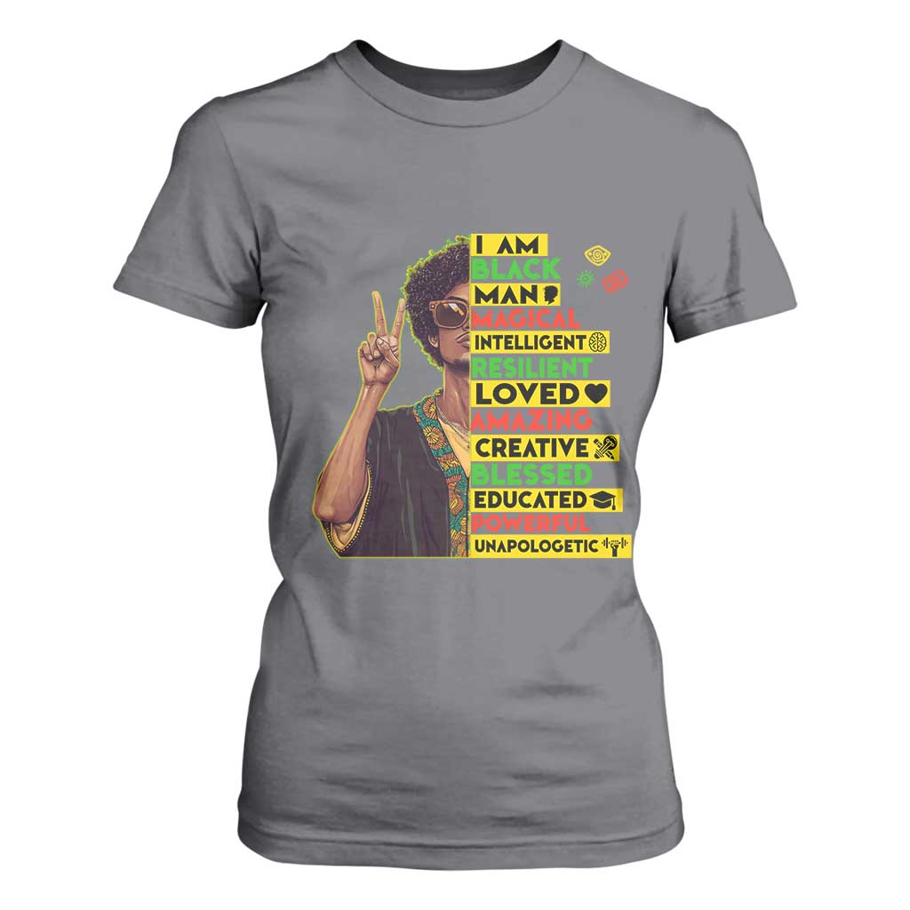 I Am Black Woman Afro T Shirt For Women African American Pride Black History Month