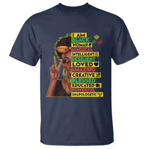 I Am Black Man Afro T Shirt African American Pride Black History Month
