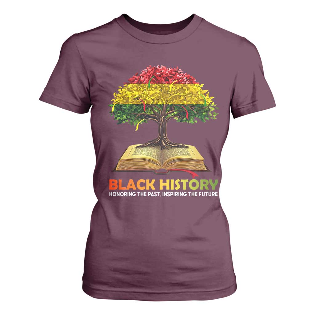 African Roots Pride T Shirt For Women Honoring The Past Inspiring The Future Black History Month