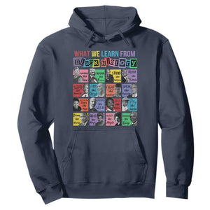 What We Learn From Black History Hoodie Black Excellence Civil Rights Leaders