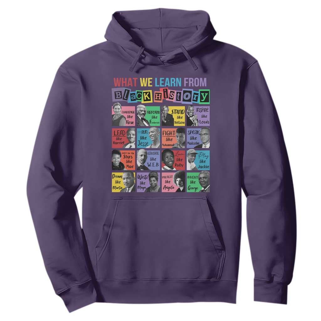What We Learn From Black History Hoodie Black Excellence Civil Rights Leaders
