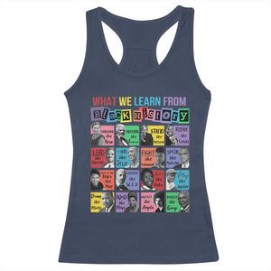 What We Learn From Black History Racerback Tank Top Black Excellence Civil Rights Leaders