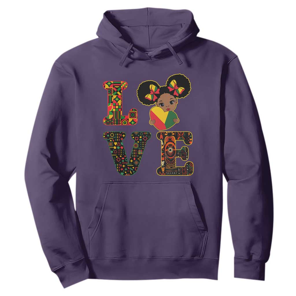I Am Black Child Cute Girl Hoodie LOVE Black History Month Strong African Pride