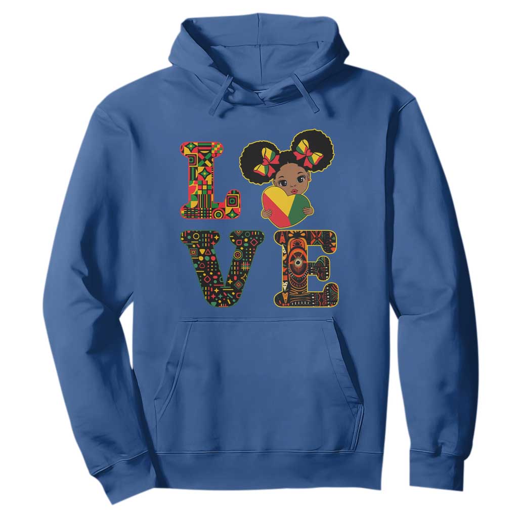 I Am Black Child Cute Girl Hoodie LOVE Black History Month Strong African Pride