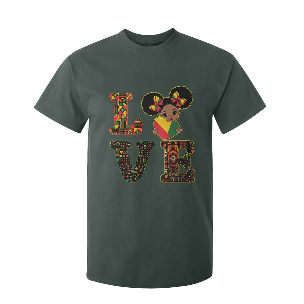 I Am Black Child Cute Girl T Shirt For Kid LOVE Black History Month Strong African Pride